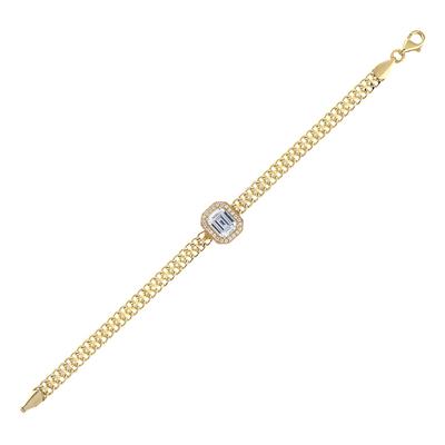 Altıntaç Altın Baget Taşlı Bileklik BL2711A