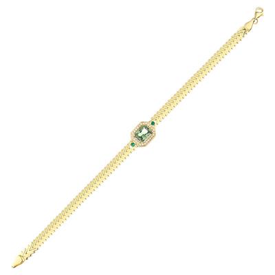 Altıntaç Altın Baget Taşlı Bileklik BL2688A