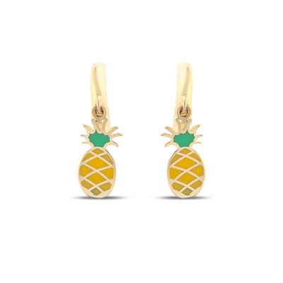 Altıntaç Altın Mineli Ananas Küpe KP2633A