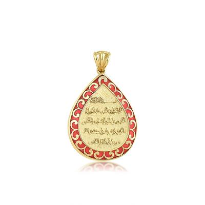 Altıntaç Altın Mineli Damla Nazar Duası Kolye Ucu KU1778A