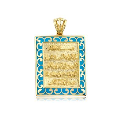 Altıntaç Altın Mineli Damla Nazar Duası Kolye Ucu KU1780C