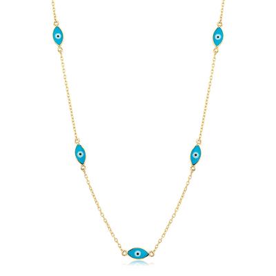 Altıntaç Altın Mineli Göz Kolye KL2464A