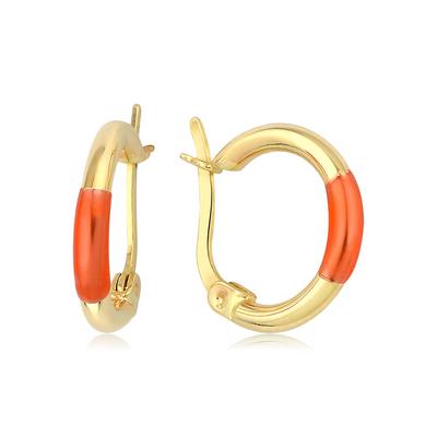 Altıntaç Altın Mineli Halka Küpe KP2704D