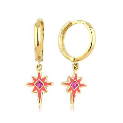 Altıntaç Altın Mineli Halka Küpe KP2726A