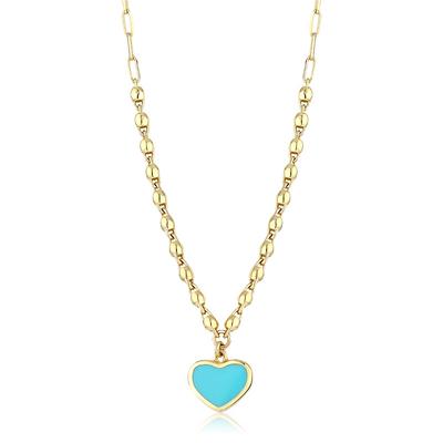 Altıntaç Altın Mineli Kalp Kolye KL2500A