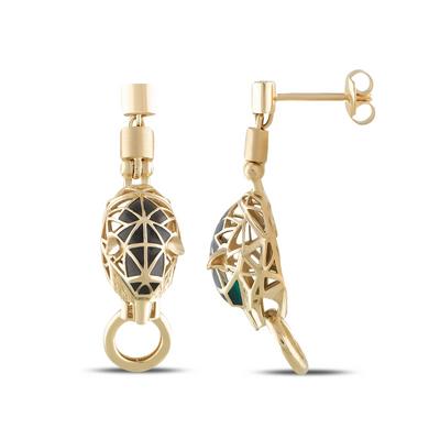 Altıntaç Altın Mineli Kaplan Küpe KP2682A