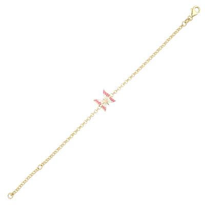 Altıntaç Altın Mineli Kelebek Bileklik BL2987A