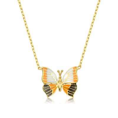 Altıntaç Altın Mineli Kelebek Kolye KL1550A