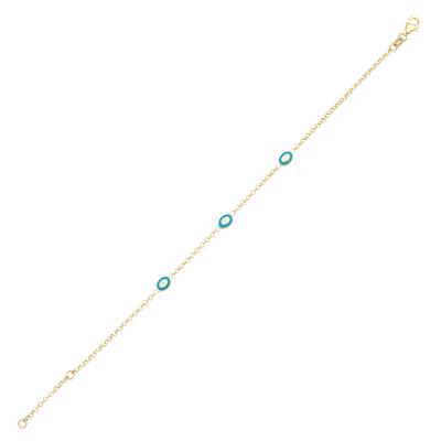 Altıntaç Altın Mineli Nazar Göz Bileklik BL2810B