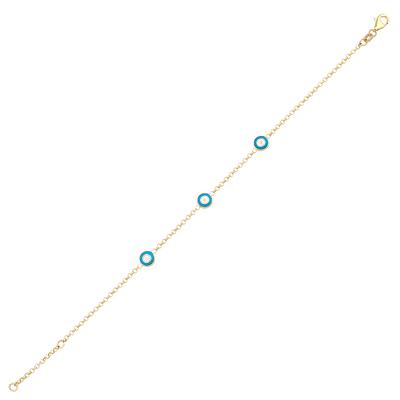 Altıntaç Altın Mineli Nazar Göz Bileklik BL2811B