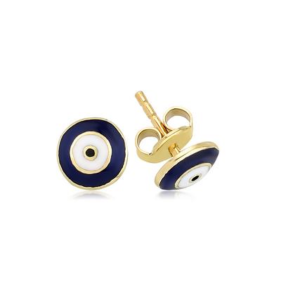 Altıntaç Altın Mineli Nazar Gözlü Küpe KP0217A