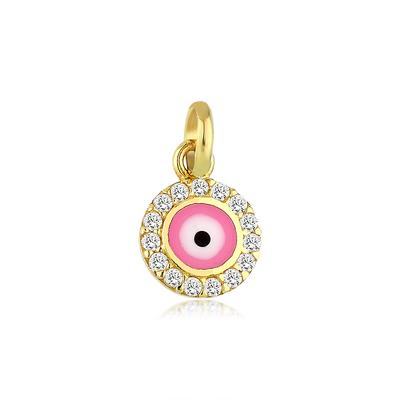 Altıntaç Altın Mineli Taşlı Nazar Göz Kolye Ucu KU2558B