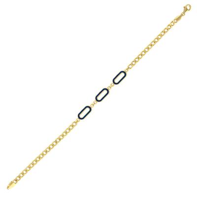 Altıntaç Altın Mineli Zincir Bileklik BL2964B