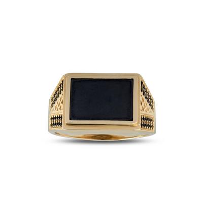 Altıntaç Altın Oniks Taşlı Erkek Yüzük YZ2469A