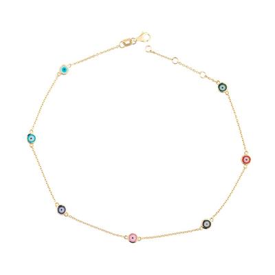 Altıntaç Altın Renkli Nazar Gözlü Halhal BL2648D