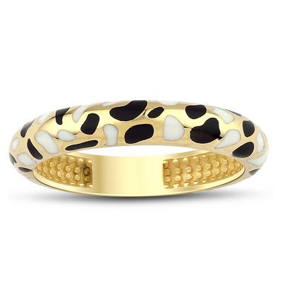 Altıntaç Altın Siyah-Beyaz Dalmaçyalı Yüzük YZ2463A