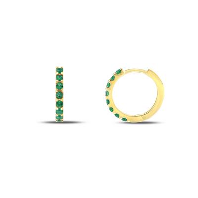 Altıntaç Altın Taşlı Halka Küpe KP2687C