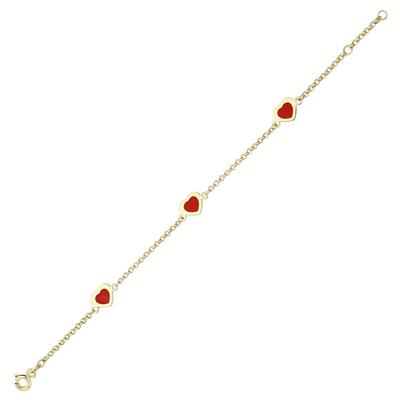 Altıntaç Mineli Kalpli Bileklik BL3124A 