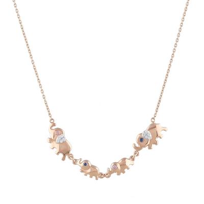 Altıntaç 0,01 Karat Pırlantalı Fil Kolye 11368-PKL0687